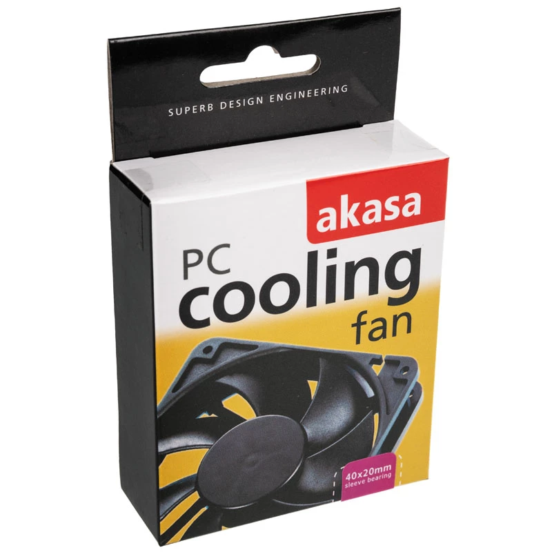 Behuizingsventilator Akasa AK-4020MS zwart