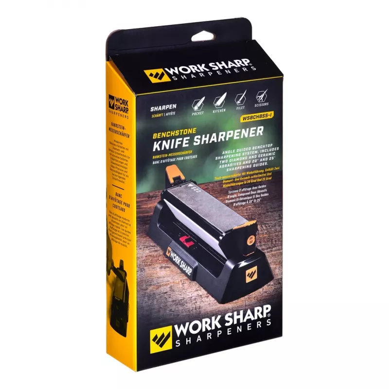 Messenslijper Work Sharp diamant-keramische slijper 09DX163 – keramische/diamantplaten, compact handmatig, 306×156×60 mm, 586 g