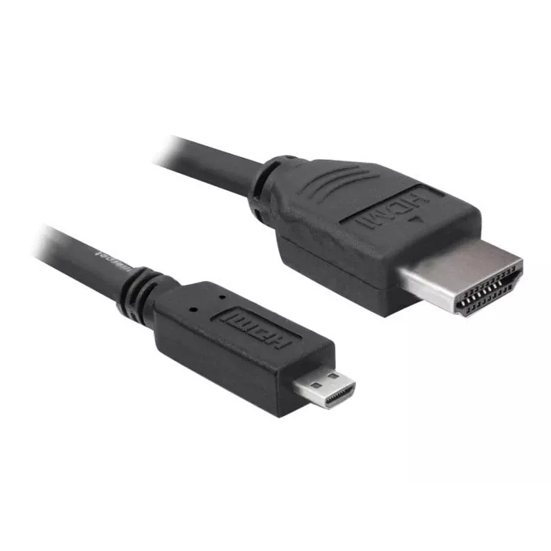 DeLOCK - video-/audiokabel - HDMI - 32 AWG - HDMI, 19-polig (M) - 19-polig Micro-HDMI (M) - 3 m (82663)