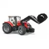 Speelgoedtractor BRUDER Massey Ferguson 7624 met voorlader, rood, voor kinderen vanaf 3 jaar