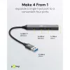 Goobay Slim 4-poorts USB-hub, USB-A naar USB-C™/USB-A, USB 3.2 (74458)
