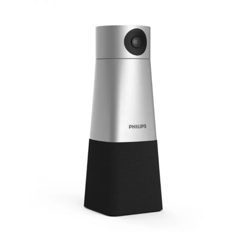 Philips PSE0550 SmartMeeting draagbare 4K-videoconferentiecamera met ingebouwde microfoon, 30 fps, USB, zwart/zilver