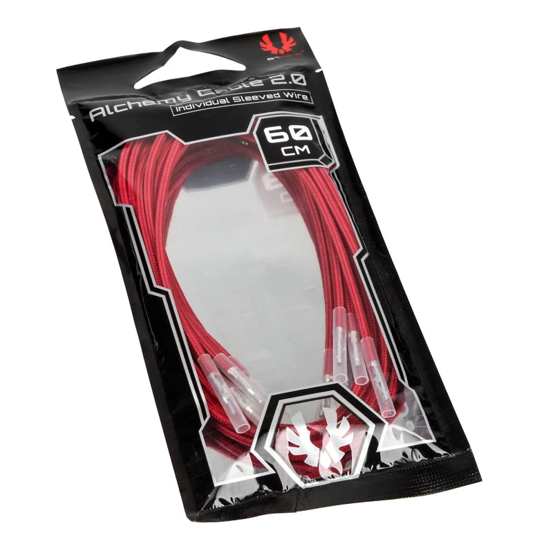 BitFenix Alchemy 2.0 voedingskabel, 5x 60 cm, rood