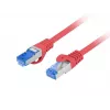 LANBERG PATCHCORD S/FTP CAT.6A 0.5M ROOD LSZH