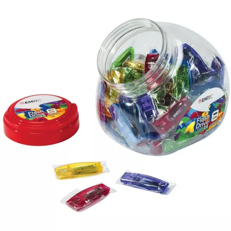 USB-stick Emtec 32 GB USB Type-A C410 Color Mix Candy Jar