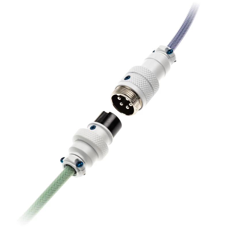 Ducky Premicord USB-kabel 1,8 m USB A USB C blauw groen