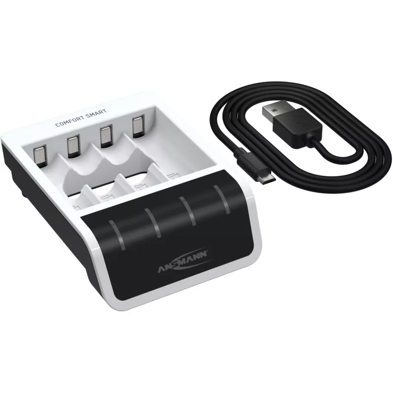 Acculader Ansmann Comfort Smart huishoudelijke accu USB