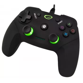 Gamepad ESPERANZA EGG110K bedraad USB met trilling, 12 toetsen, 1,5 m kabel — voor pc en PS3