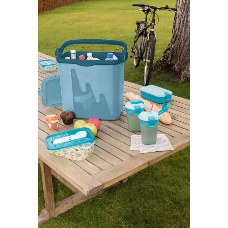 Draagbare koelbox Curver 262270 32 L blauw – geïsoleerde 32 L capaciteit, draagbare greep, polypropyleen