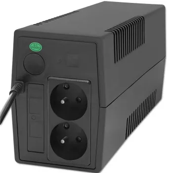 Qoltec 53774 UPS (noodstroomvoorziening) Line-Interactive 1 kVA 600 W 1 AC-uitgang