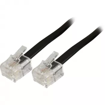 Modulaire telefoonkabel Goobay 50318 RJ-11 RJ-11 6 m zwart