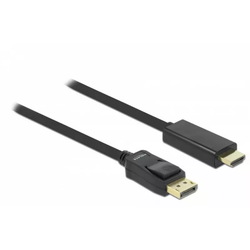 Delock kabel DisplayPort 1.1 stekker > High Speed HDMI-A stekker passief 3 m zwart (82435)