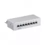 Wentronic Goobay CAT 6 mini/desktop patchpanel, 8 poorten, grijs - STP afgeschermd, grijs (93047)