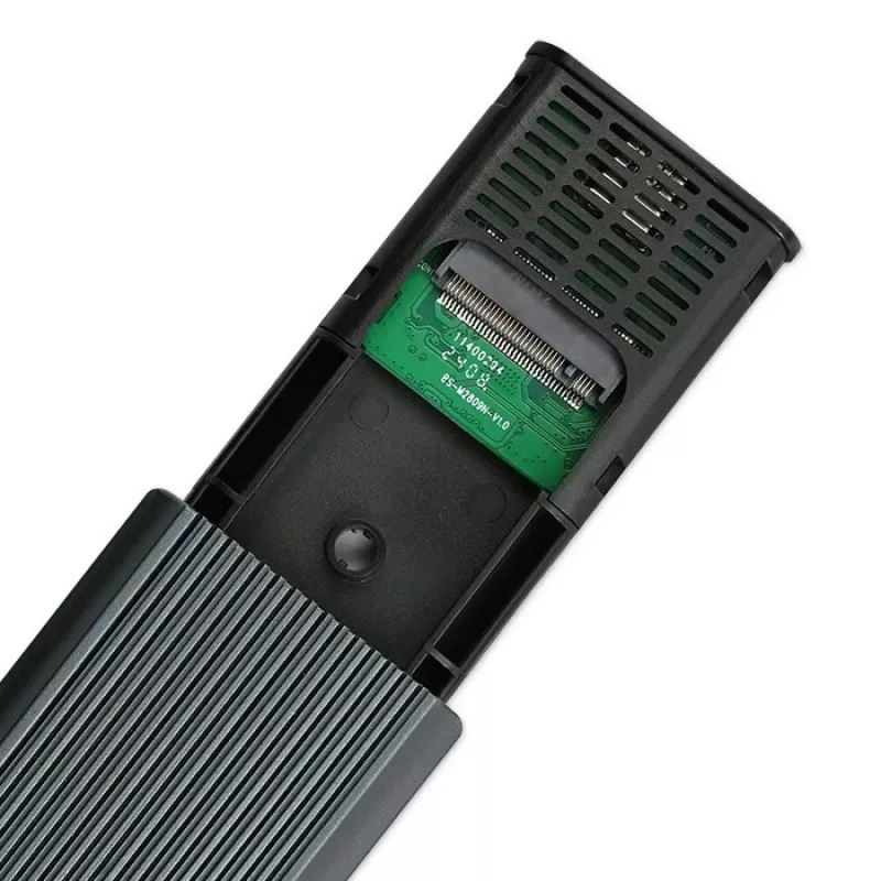 M.2 NVMe SSD-behuizing QOLTEC 52630 - USB 3.1 Gen2 10Gb/s, voor M.2 NVMe-drives