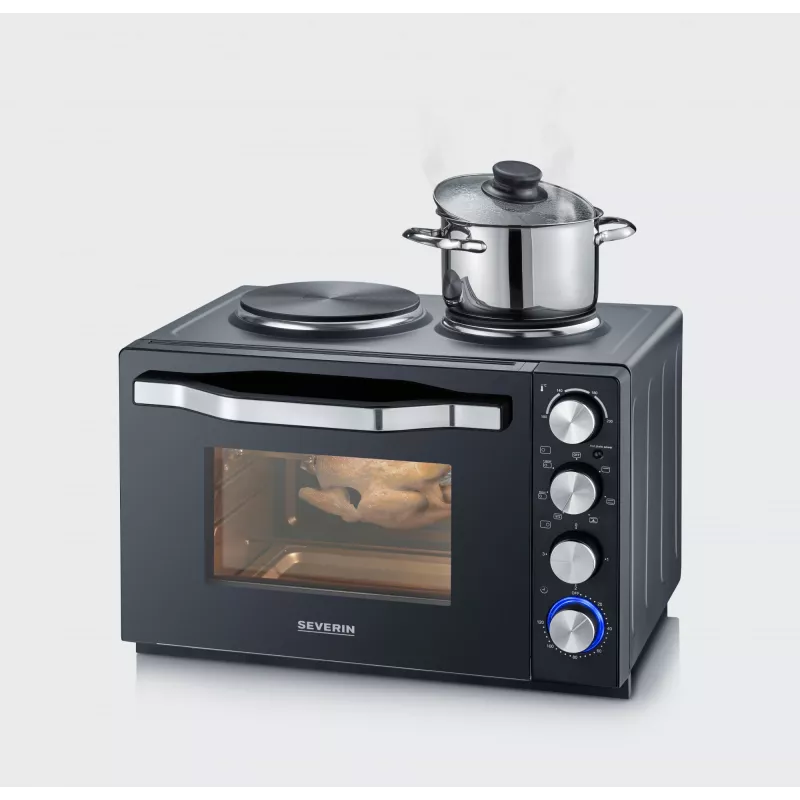 Toaster-oven Severin TO 2074 30L 2500W zwart grill