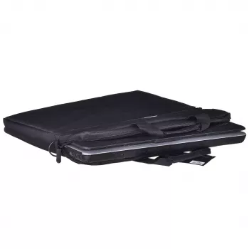 Aktetas IBOX TN6020 voor 39,6 cm (15,6 inch) laptops — nylon, zwart, schouderband