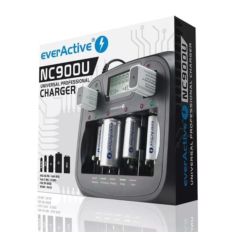 everActive NC-900U universele batterijlader