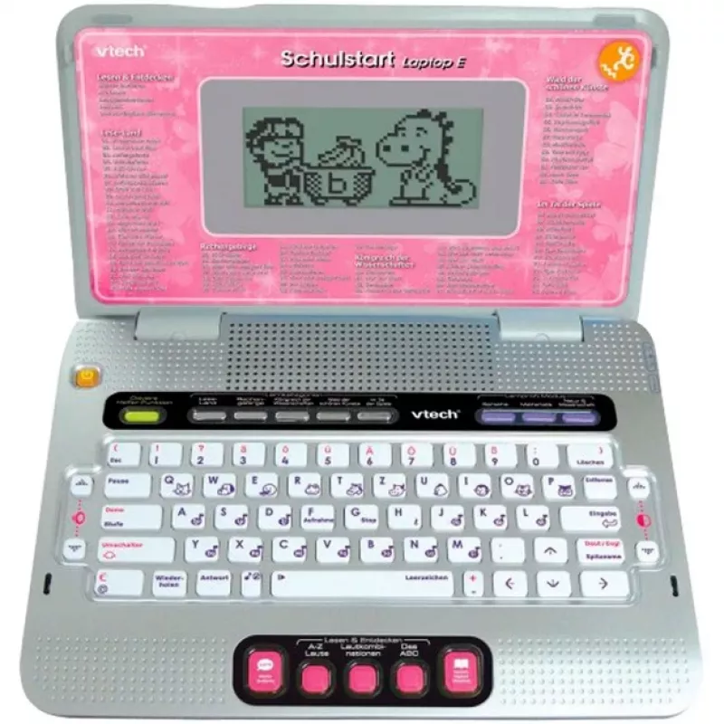VTech Schulstart Laptop E, 6 jaar, roze VTech Schulstart Laptop E. Aanbevolen minimumleeftijd: 6 jaar, aanbevolen maximumleeftijd: 8 jaar, productkleur: roze