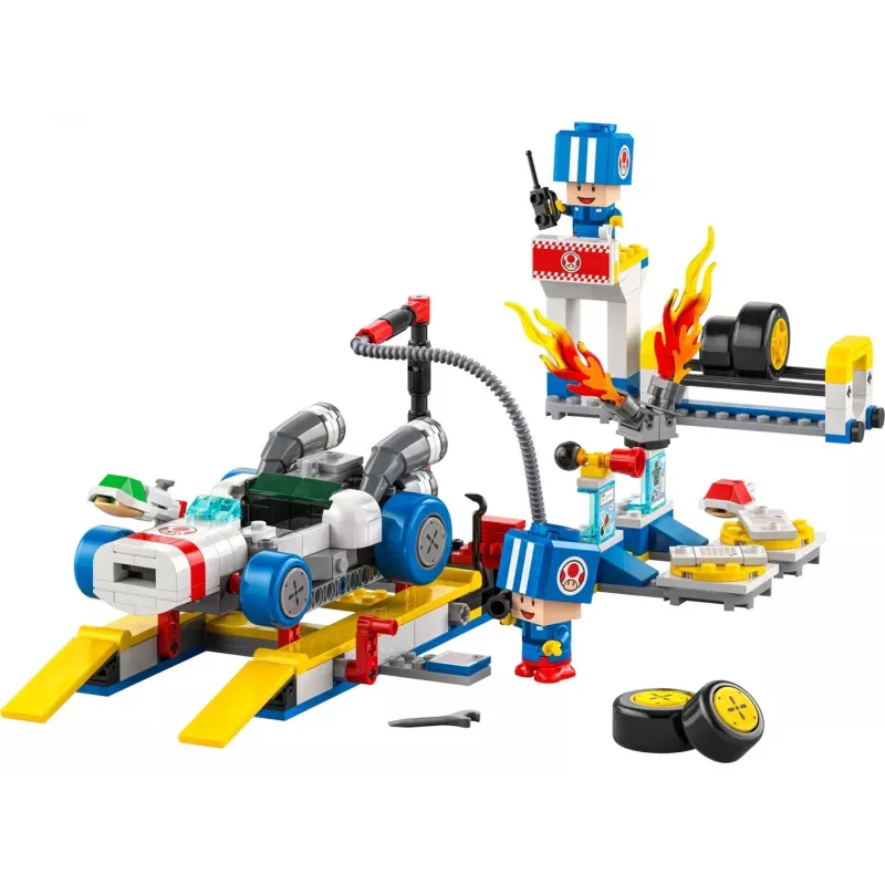 Constructiespeelgoed LEGO-set 72035 Super Mario Mario Kart Toads werkplaats, interactieve levels en figuren