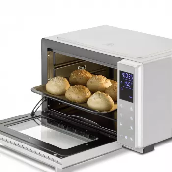 Compacte oven Caso Bake & Style 26 Touch 1500 W zilver – mini-oven voor het aanrecht, 26 cm nuttige breedte