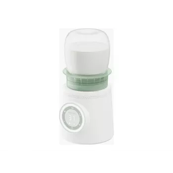 Flessenwarmer Momcozy MW003-WH12BA-A — batterij 80W, touchbediening, groen/transparant/wit