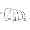 Easy Camp Skarvan 5 tunneltent, blauw