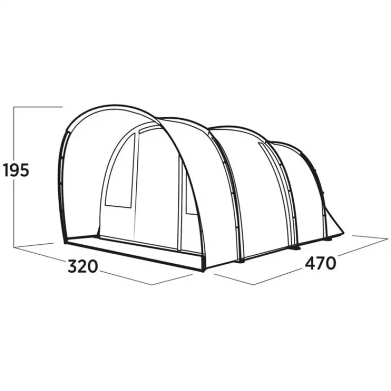 Easy Camp Skarvan 5 tunneltent, blauw