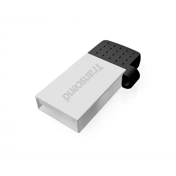 Transcend JetFlash Mobile 380 - USB-flashstation - 16 GB - USB 2.0 - zilver (TS16GJF380S)