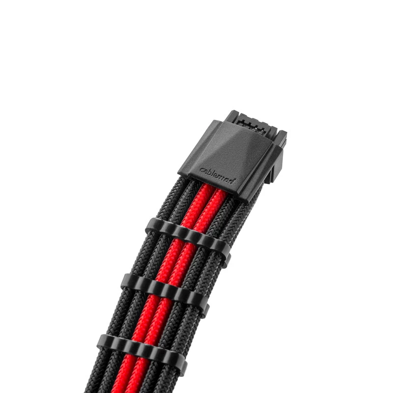 CableMod PRO ModMesh 12VHPWR naar 3x PCIe-kabel - 45 cm, zwart/rood