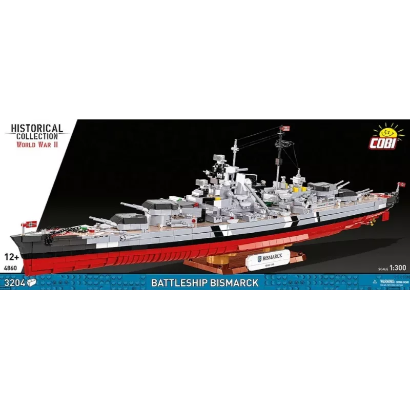 Bouwpakket Cobi slagschip Bismarck model met 3204 onderdelen - Cobi CO BI-4860