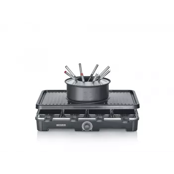 Raclette grill Severin RG 2347 8 personen 1400 W zwart