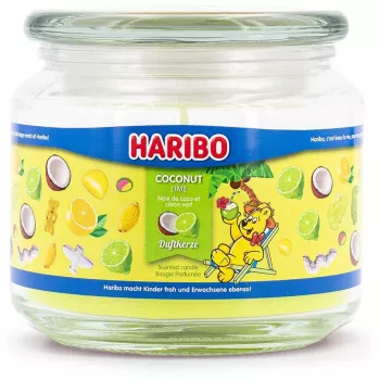 Haribo waxinelicht cilinder A2165 — groen, 95 mm hoogte, 100×100 mm basis, binnen, 1 stk.