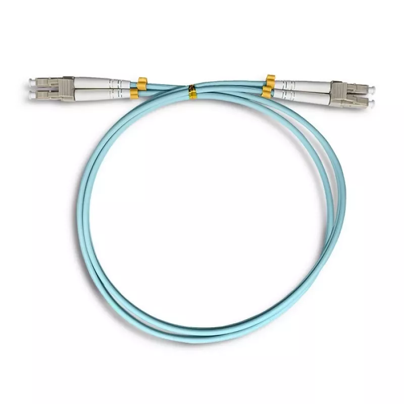 Qoltec - patchkabel - LC/UPC multimode (M) naar LC/UPC multimode (M) - 1 m - glasvezel - duplex - 50/125 micrometer - OM3 - halogeenvrij