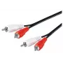 Microconnect AUDCC05 audiokabel 0,5 m 2 x RCA zwart