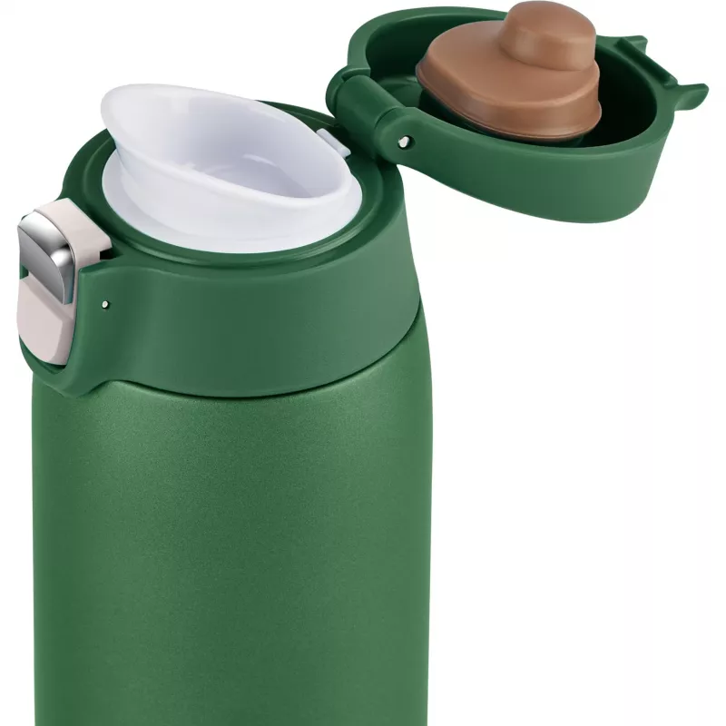 Reisbeker EMSA N2151900, donkergroen, 0,4 L, klapdeksel