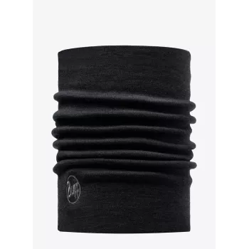 Nekwarmer Buff Multifunctional Sling Heavyweight Merino Wool — zwart, naadloos, stretch