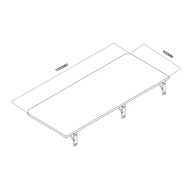 Maclean klaprek 100x40 cm MC-128 B