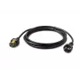 APC netsnoer, vergrendelbare C19 naar CEE/7 Schuko, 3,0 m