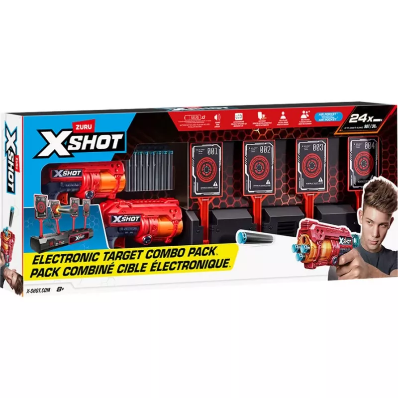 XSHOT interactief doelwit & Fury 4 2-pack, dartblaster