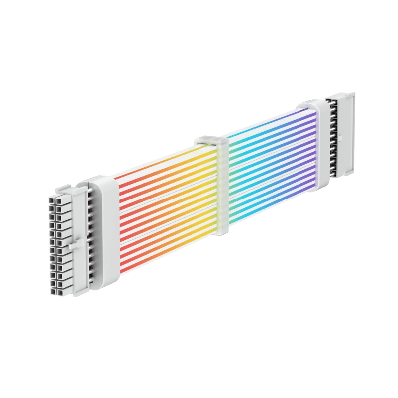 Gamemax voedingsverlengkabel MB 24PIN-W, wit