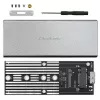 Aluminium behuizing QOLTEC 51833 voor M.2 SSD, SATA naar USB 3.0, ondersteunt tot 2 TB