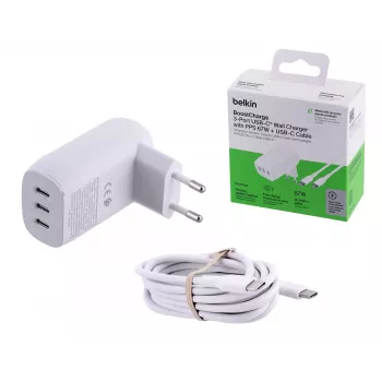 Belkin BoostCharge laptop, smartphone, Universal wit AC-snellader voor binnen