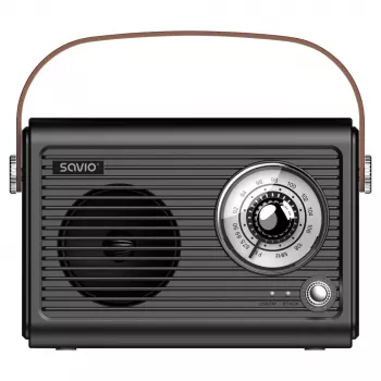 Draagbare radio Savio RS-01 analoog zwart
