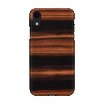 Smartphonehoesje man and wood voor iPhone XR — ebbenhoutzwart, beschermende hardcase