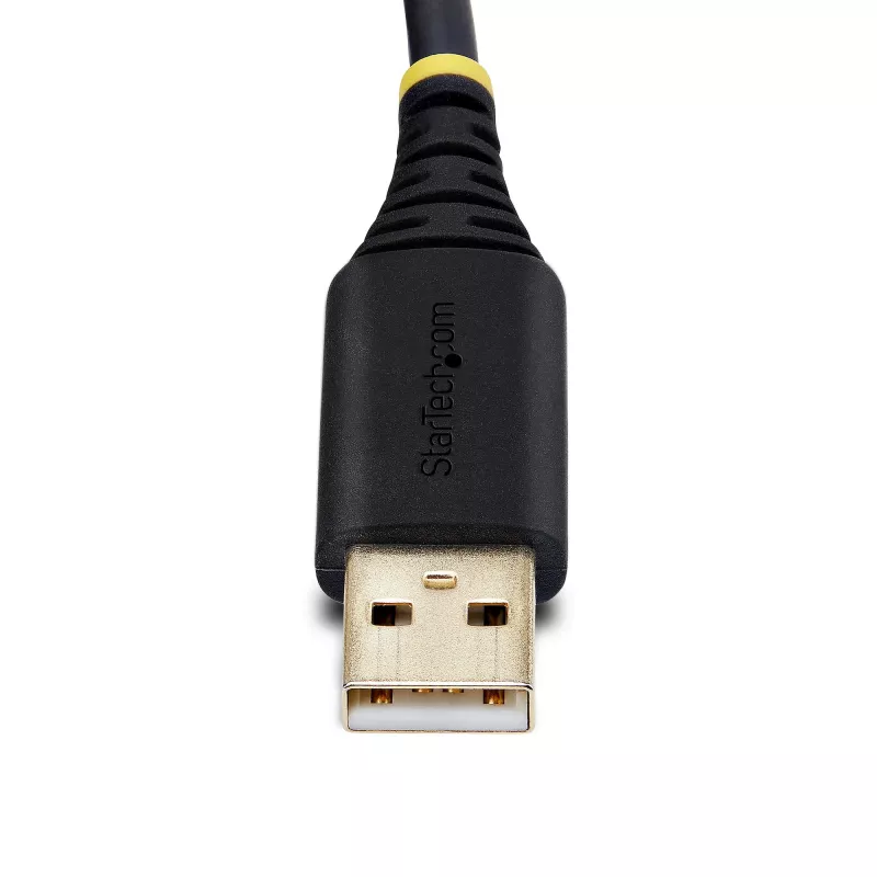 StarTech.com 2ft (60cm) 2-poorts USB naar serieel adapterkabel, verwisselbare DB9 schroeven/moeren, COM-behoud, USB-A naar DB9 RS232, FTDI, Level-4 ESD-bescherming, Windows/macOS/ChromeOS/Linux – robuuste TPE-constructie