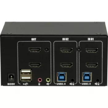 KVM-switch Inter-Tech IPC AS-22HUS 2 poorten USB