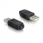 Adapter USB micro-A+B bus naar USB 2.0 A stekker DeLOCK 65029