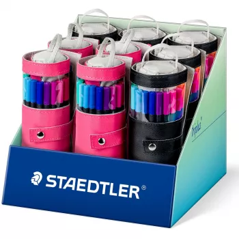 Fineliners Staedtler Triplus rPP 20 stuks inkt op waterbasis, kleurgesorteerd, uitdroogtijd niet opgegeven