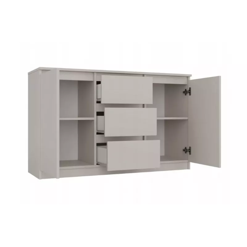 Commode met 2 deuren en 3 laden, kasjmierkleur