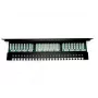 Digitus DN-91524U-EC 19" patchpaneel met 24 poorten Cat5e U/UTP, 1U, met kabelgeleiding, zwart
